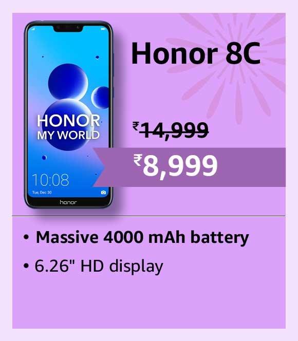 40% discount on Honor 8C 4GB phone