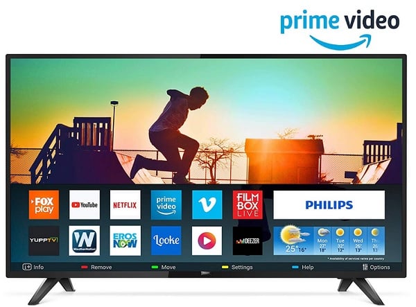 Bring all your favorite apps and content in big and full HD screen at nearly half price on Philips 5800 Series Smart TV offer by Amazon