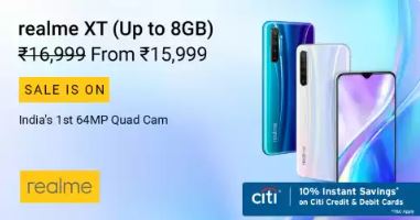 Realme XT for Rs.15,999 on Flipkart