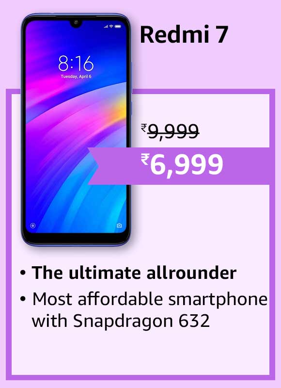 Redmi 7 - Most affordable smartphone with Qualcomm Snapdragon 632