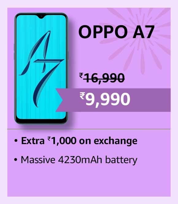 Rs. 7000 price drop on OPPO A7