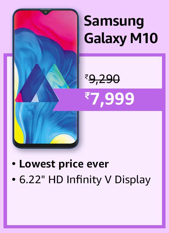 Samsung Galaxy M10 - Get it at lowest price ever