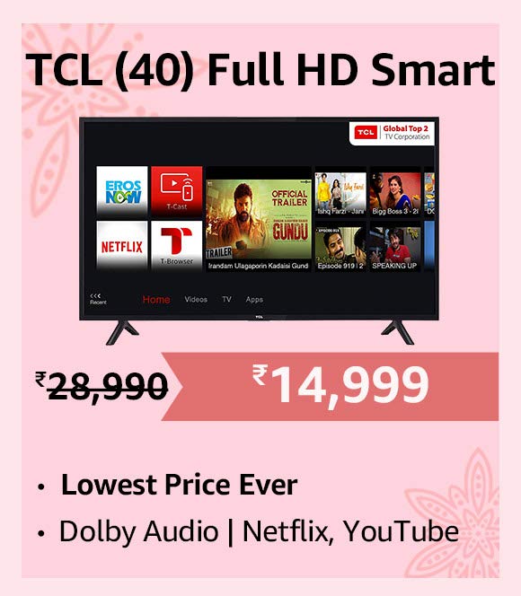 TCL S62 series TV with world-class A+ grade FHD panel get up to Rs. 15000 discount on Amazon