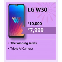 2024 Offers : AI triple camera LG W30 phone in Rs. 7999