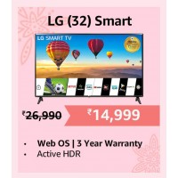 2024 Diwali Offers : Amazon Gives Saving Up to Rs. 9000 on Stunning Picture quality LG LM series 80 cms (32 Inches) Smart TV with IPS Display & WebOS