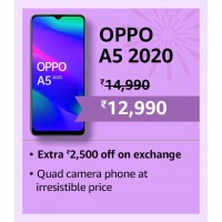 2024 Diwali Offers : Get Huge Rs. 10050 off on Exchange with OPPO A5 2020