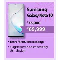 2024 Diwali Offers : Get Rs. 5000 discount on an impressively slim design smartphone Samsung Galaxy Note 10