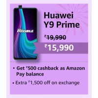 2024 Diwali Offers : Purchase best featuring phone Huawei Y9 Prime 2019 with 20% off