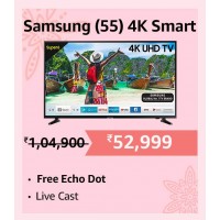 2024 Diwali Offers : Samsung presenting Series 6 4K UHD LED Smart TV with power of 6 unmatched features on Amazon with up to 49% off