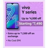 2024 Diwali Offers : Vivo Y-series smartphone starting from Rs, 7490