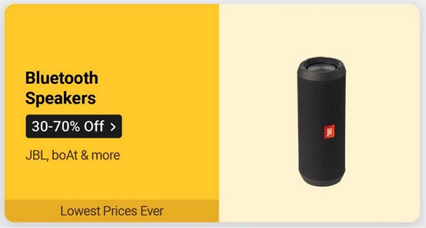 35% - 49% discount on Bluetooth speaker in Diwali sale on Flipkart