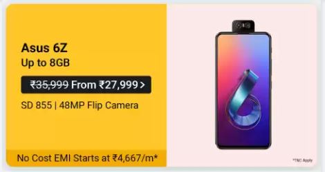 Asus 6Z price falls to Rs.27,999/-