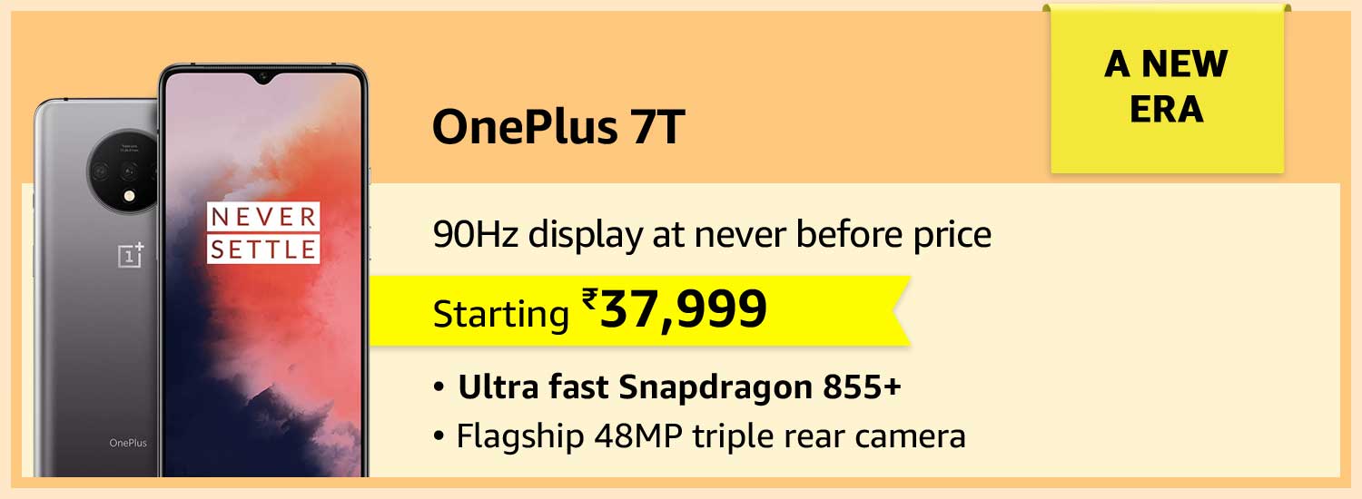 avail extra discount on OnePlus 7T on Amazon under the Great Indian Festival Sale which again Starts from 21st oct