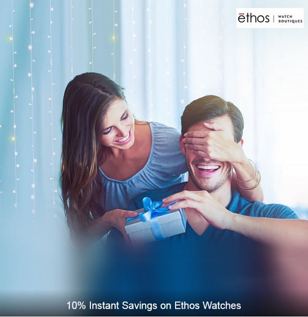 Axis Bank offer at Ethos Watches Store Get 10 instant discount