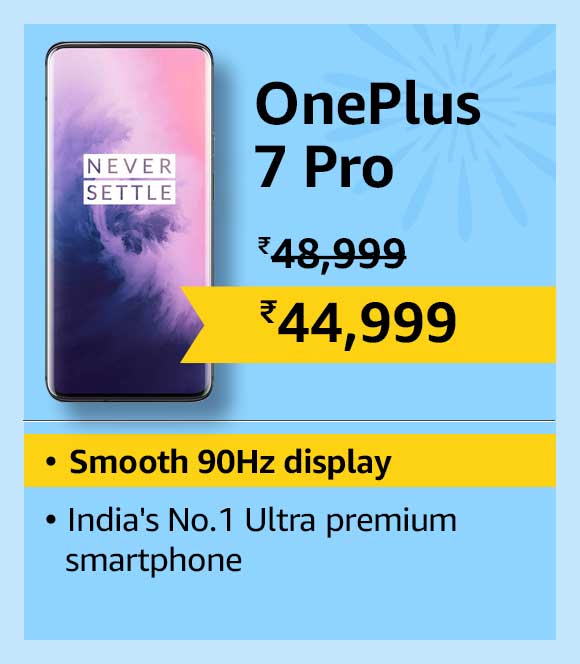 Buy OnePlus 7 Pro from Rs. 44999 and save up to 4000 Rs.