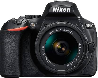 capture breath-taking images using Nikon D5600 DSLR Camera Body with Single Lens available at discounted price of Rs.35999/- on Flipkart