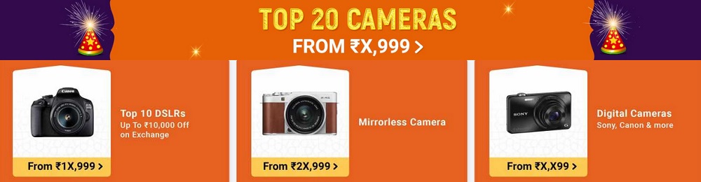 Get the best deals on top cameras in Flipkart Big Diwali sale