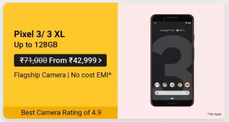 Google Pixel 3 and 3XL with massive price discounts