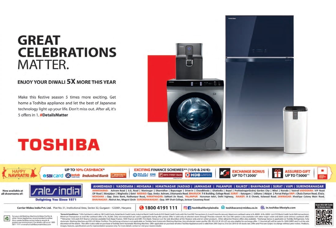 Make this festival seasons more exciting with Toshiba appliances