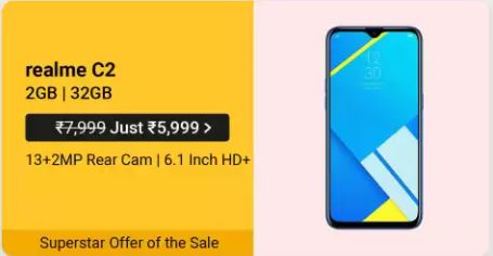 Price Drop of Rs.2000 for Realme C2