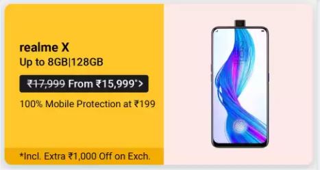 Realme X get further discount of Rs.1000/-