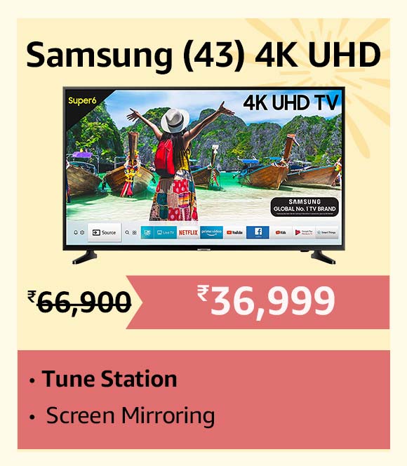 Samsung 43 Inch 4K UHD TV Super Discount with Exchange offer