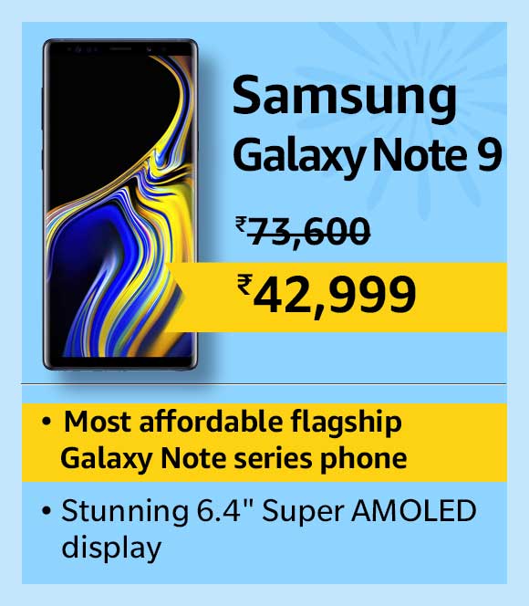 Samsung Galaxy Note 9 Sale - Save up to Rs. 40000 without Exchange