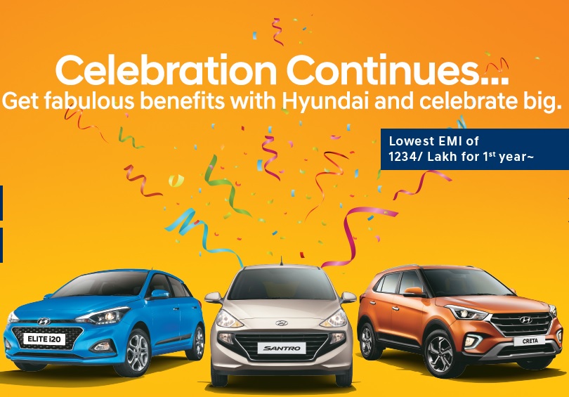 This November Hyundai Presents Low-Cost EMI options for new customers, and also provides More Discount offer on listed car, Check Fast !!!