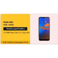 20% discount on Moto e6s 