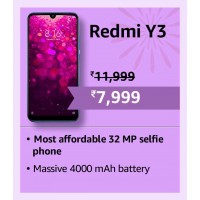 2024 Diwali Offers : 32 MP selfies camera phone Redmi Y3 Starting from Rs. 7999