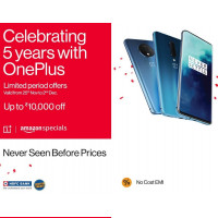 2024 Amazon Oneplus 5 Years Partnership Celebration Offers : Amazon and Oneplus 5 years Partnership celebration - Get more price dropping, instant discount & bank offers on latest OnePlus product at Amazon