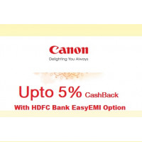 2024 Offers : Choose HDFC Bank EasyEMI option and get Up to Rs.5000/- cash-back at Canon store