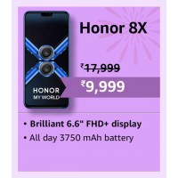 2024 Diwali Offers : Honor 8X - under Rs. 10000 in Amazon Festival