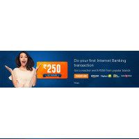 2024 Offers : ICICI Bank First internet banking transaction offer - Get a voucher worth Rs.250 on your first internet banking transaction