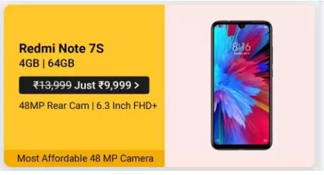 Unbeliveable discount of Rs.4000/- on Redmi Note 7s