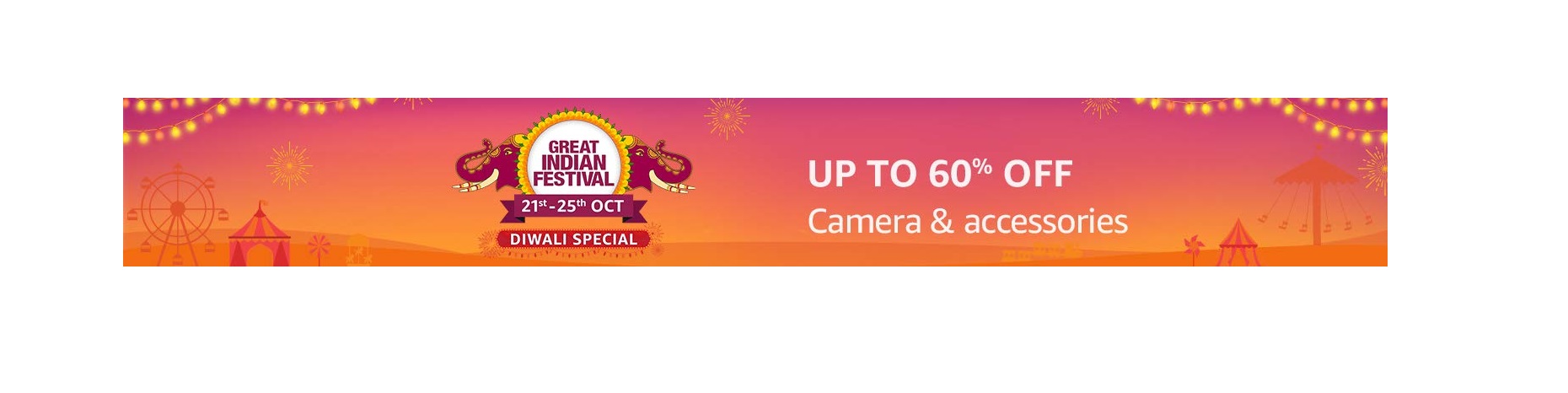 upto 49% off on cameras at Amazon under the great Indian Festival sale