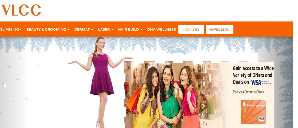 VLCC Offer - Flat 20% off with Bank of Baroda Visa card