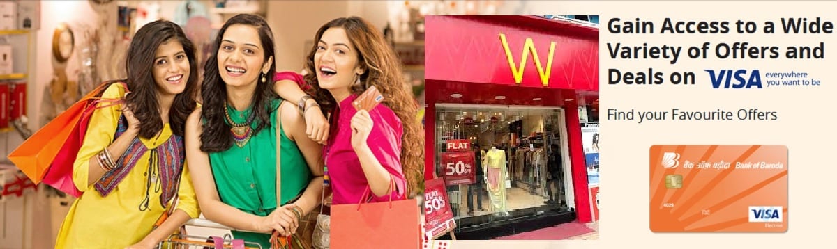 W-for-Woman Bank Of Baroda Offer - Shop online with BoB Visa card and Get Up to 50% off + extra 10% discount*